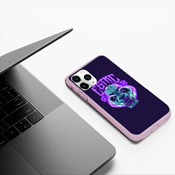 Чехол iPhone 11 Pro матовый Evil Panda, цвет: 3D-розовый — фото 2