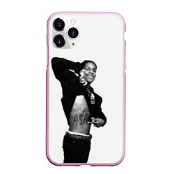 Чехол iPhone 11 Pro матовый ASAP Rocky: White Fashion, цвет: 3D-розовый