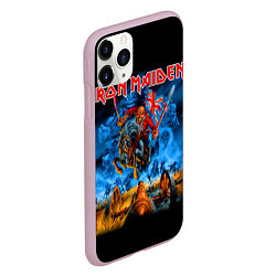 Чехол iPhone 11 Pro матовый Iron Maiden: Great Britain Warriors, цвет: 3D-розовый — фото 2