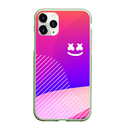 Чехол iPhone 11 Pro матовый Marshmello: Colour Geometry