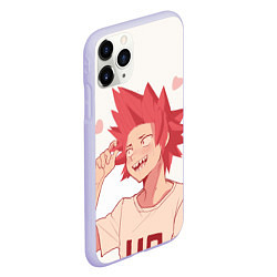Чехол iPhone 11 Pro матовый Hearts Anime, цвет: 3D-светло-сиреневый — фото 2