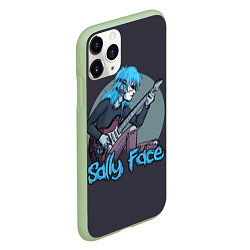 Чехол iPhone 11 Pro матовый Sally Face: Rock, цвет: 3D-салатовый — фото 2