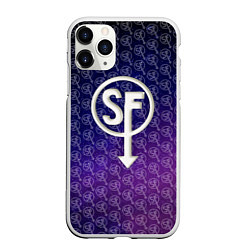 Чехол iPhone 11 Pro матовый Sally Face: Violet SF, цвет: 3D-белый