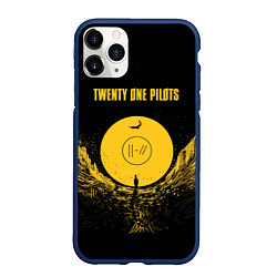 Чехол iPhone 11 Pro матовый Twenty One Pilots: Yellow Moon, цвет: 3D-тёмно-синий