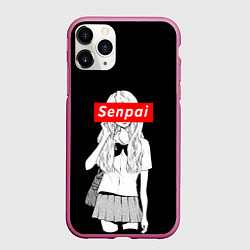 Чехол iPhone 11 Pro матовый SENPAI Motive, цвет: 3D-малиновый