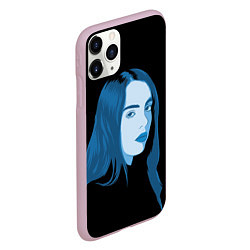 Чехол iPhone 11 Pro матовый Billie Eilish: Blue Style, цвет: 3D-розовый — фото 2