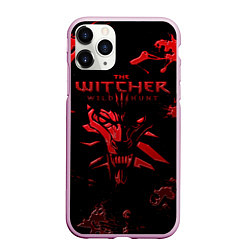 Чехол iPhone 11 Pro матовый The Witcher 3: Wild Hunt, цвет: 3D-розовый