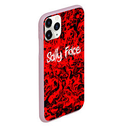 Чехол iPhone 11 Pro матовый Sally Face: Red Bloody, цвет: 3D-розовый — фото 2