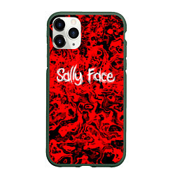 Чехол iPhone 11 Pro матовый Sally Face: Red Bloody, цвет: 3D-темно-зеленый