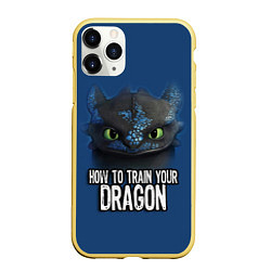 Чехол iPhone 11 Pro матовый How to train your dragon, цвет: 3D-желтый