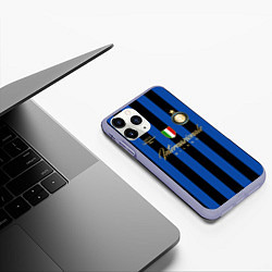 Чехол iPhone 11 Pro матовый Internazionale Milano, цвет: 3D-светло-сиреневый — фото 2