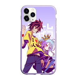 Чехол iPhone 11 Pro матовый No Game No Life, цвет: 3D-светло-сиреневый