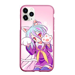 Чехол iPhone 11 Pro матовый No Game No Life, цвет: 3D-малиновый