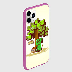 Чехол iPhone 11 Pro матовый Forest Creeper, цвет: 3D-фиолетовый — фото 2