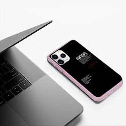 Чехол iPhone 11 Pro матовый NASA, цвет: 3D-розовый — фото 2