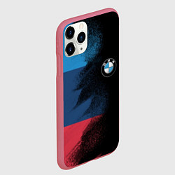 Чехол iPhone 11 Pro матовый BMW, цвет: 3D-малиновый — фото 2