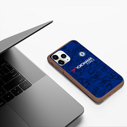 Чехол iPhone 11 Pro матовый Chelsea home 19-20, цвет: 3D-коричневый — фото 2