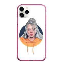 Чехол iPhone 11 Pro матовый Billie Eilish: Six Feet Under, цвет: 3D-малиновый