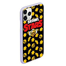 Чехол iPhone 11 Pro матовый Brawl Stars: Yellow Style, цвет: 3D-светло-сиреневый — фото 2