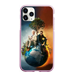 Чехол iPhone 11 Pro матовый Good Omens, цвет: 3D-розовый