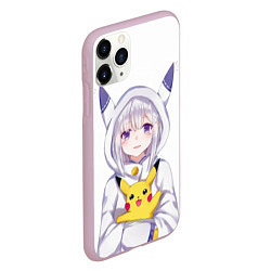 Чехол iPhone 11 Pro матовый My Pika, цвет: 3D-розовый — фото 2