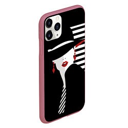 Чехол iPhone 11 Pro матовый Fashion, цвет: 3D-малиновый — фото 2