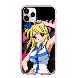 Чехол iPhone 11 Pro матовый Fairy Tail: Lucy, цвет: 3D-розовый