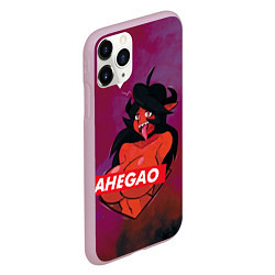 Чехол iPhone 11 Pro матовый Demon Ahegao, цвет: 3D-розовый — фото 2