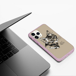 Чехол iPhone 11 Pro матовый Best friend, цвет: 3D-розовый — фото 2