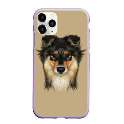 Чехол iPhone 11 Pro матовый Rouge Collie, цвет: 3D-светло-сиреневый