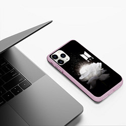 Чехол iPhone 11 Pro матовый BTS Flower, цвет: 3D-розовый — фото 2