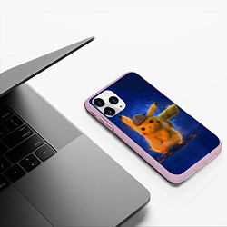 Чехол iPhone 11 Pro матовый Pika Pika, цвет: 3D-розовый — фото 2