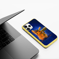Чехол iPhone 11 Pro матовый Pika Pika, цвет: 3D-желтый — фото 2