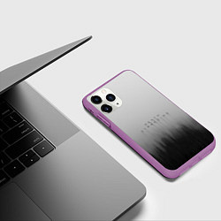 Чехол iPhone 11 Pro матовый Death Stranding Лес, цвет: 3D-фиолетовый — фото 2