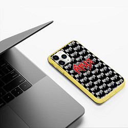 Чехол iPhone 11 Pro матовый Ария, цвет: 3D-желтый — фото 2