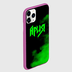 Чехол iPhone 11 Pro матовый Ария, цвет: 3D-фиолетовый — фото 2