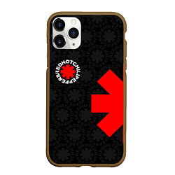 Чехол iPhone 11 Pro матовый RED HOT CHILI PEPPERS, цвет: 3D-коричневый