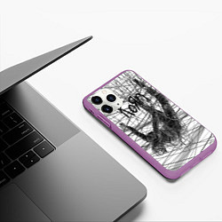 Чехол iPhone 11 Pro матовый Korn: The Nothing, цвет: 3D-фиолетовый — фото 2