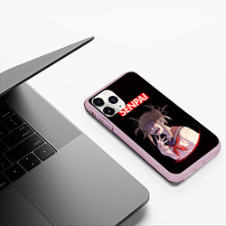 Чехол iPhone 11 Pro матовый Senpai My Hero Academia, цвет: 3D-розовый — фото 2