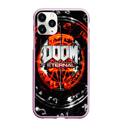 Чехол iPhone 11 Pro матовый DOOM ETERNAL, цвет: 3D-розовый