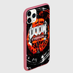 Чехол iPhone 11 Pro матовый DOOM ETERNAL, цвет: 3D-малиновый — фото 2