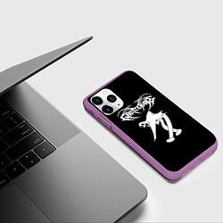 Чехол iPhone 11 Pro матовый GHOSTEMANE, цвет: 3D-фиолетовый — фото 2