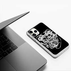 Чехол iPhone 11 Pro матовый Ghostemane, цвет: 3D-белый — фото 2