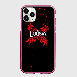 Чехол iPhone 11 Pro матовый Louna, цвет: 3D-малиновый