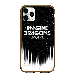Чехол iPhone 11 Pro матовый IMAGINE DRAGONS, цвет: 3D-коричневый