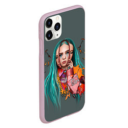 Чехол iPhone 11 Pro матовый BILLIE EILISH, цвет: 3D-розовый — фото 2