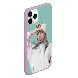 Чехол iPhone 11 Pro матовый BILLIE EILISH, цвет: 3D-сиреневый — фото 2