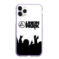 Чехол iPhone 11 Pro матовый LINKIN PARK, цвет: 3D-светло-сиреневый