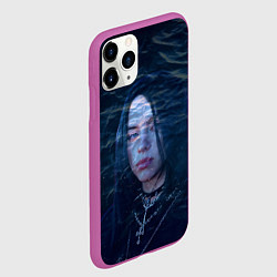 Чехол iPhone 11 Pro матовый Billie Eilish: Ocean Eyes, цвет: 3D-фиолетовый — фото 2