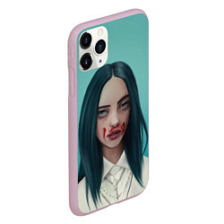 Чехол iPhone 11 Pro матовый Билли Айлиш, цвет: 3D-розовый — фото 2